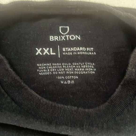 Brixton Company Standard Fit T-Shirt, Black, Men's, XXL - Picture 5 of 6